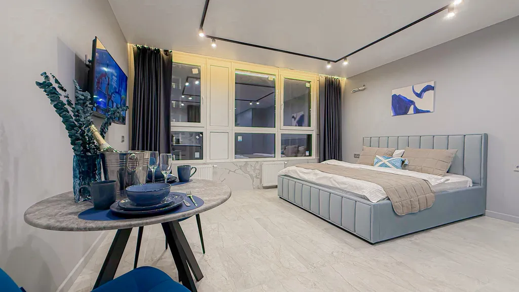 Квартира Квартира Стильная Smart-студия с джакузи в центре Краснодара — Краснодар