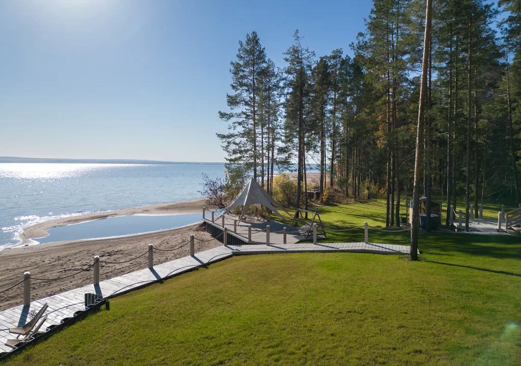 Комфортабельный дом у речного плёса