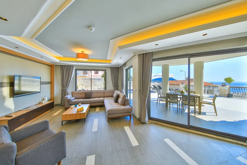 Коттедж Вилла 485 с видом на море и бассейном — Калкан