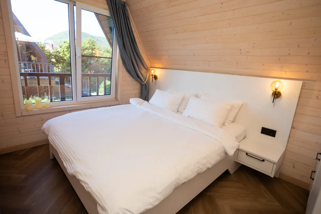 А-Фрейм Морской в новом уютном Глэмпинге в окружении гор. Море, пляж.