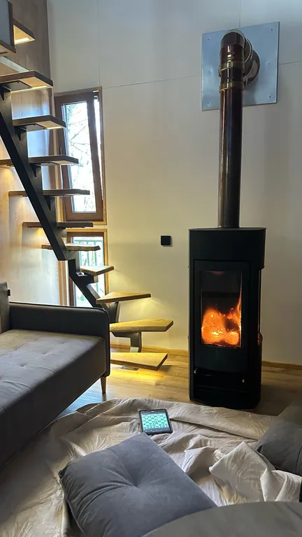 Лесное бунгало с купелью премиум