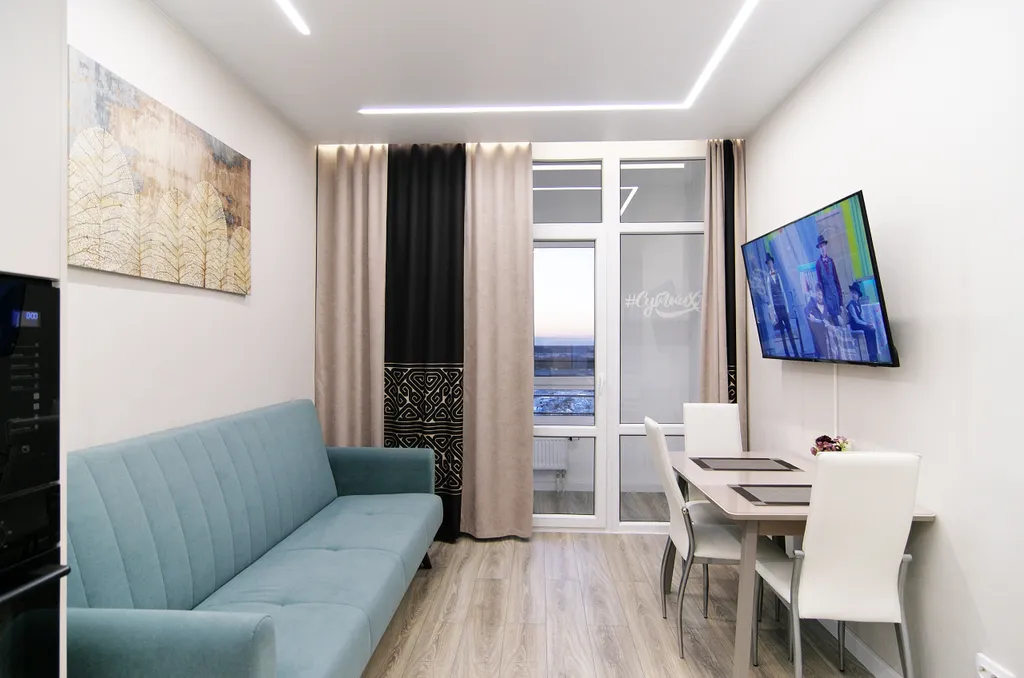 Однокомнатная квартира с шикарными закатами