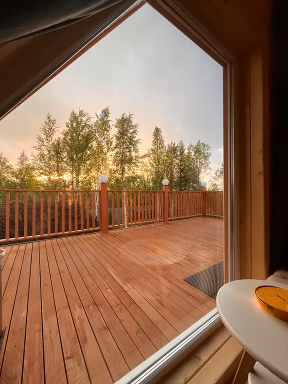 Домик а-фрейм на участке 10 соток