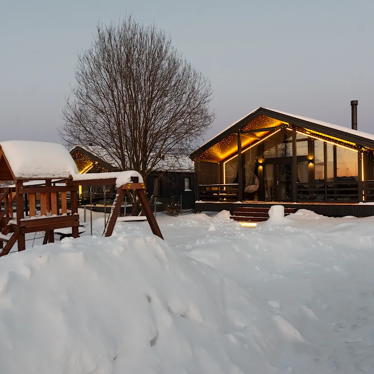 Домик в Икше с сауной и камином