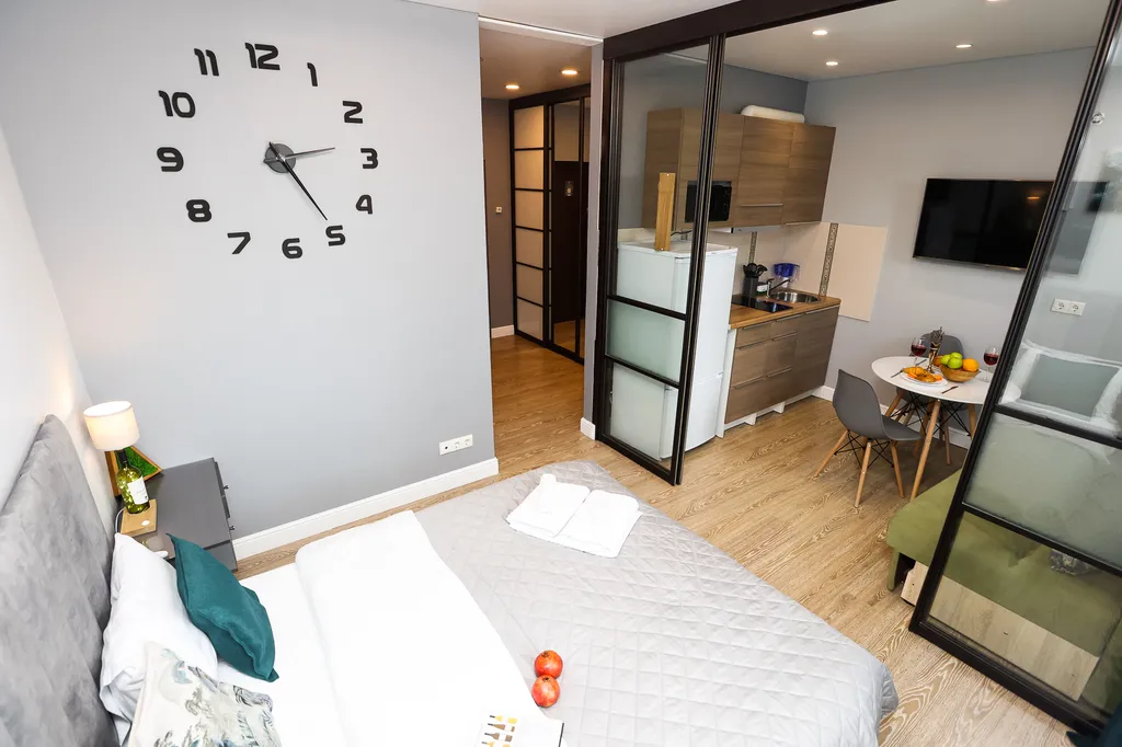 Великолепная студия рядом с Арена Плэй и метро Новомосковская