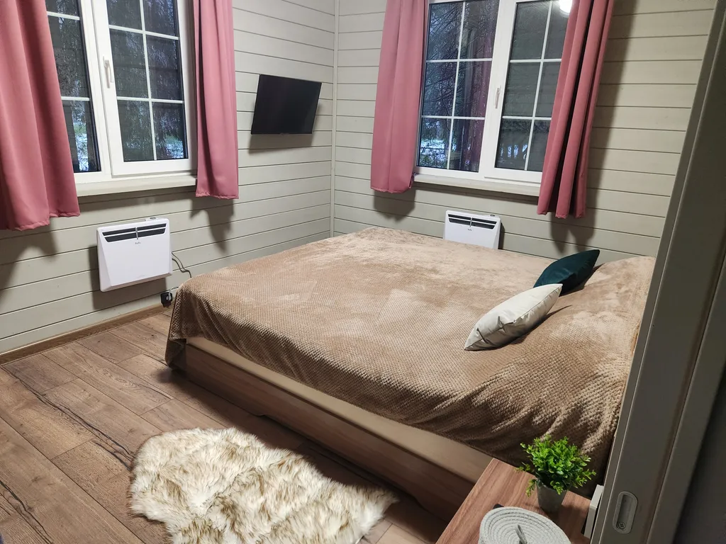 Коттедж в Forest house с сауной в лесу