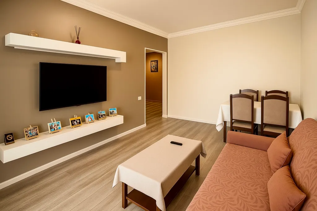 Panoramic Apartments в центре Баку Вид на Flame Towers F1 Track