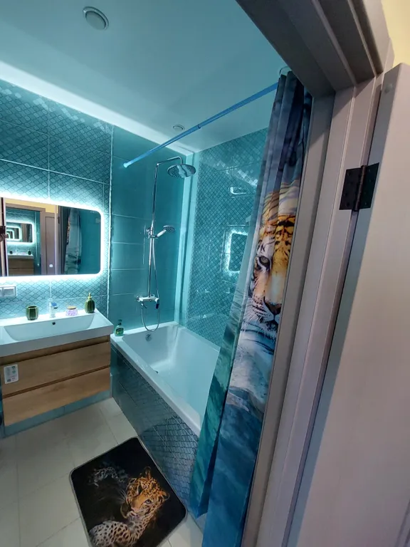 Квартира Квартира Luxe-74 своя терраса на крыше и видом на город, гриль, кокон, 3ТВ 4К — Тюмень