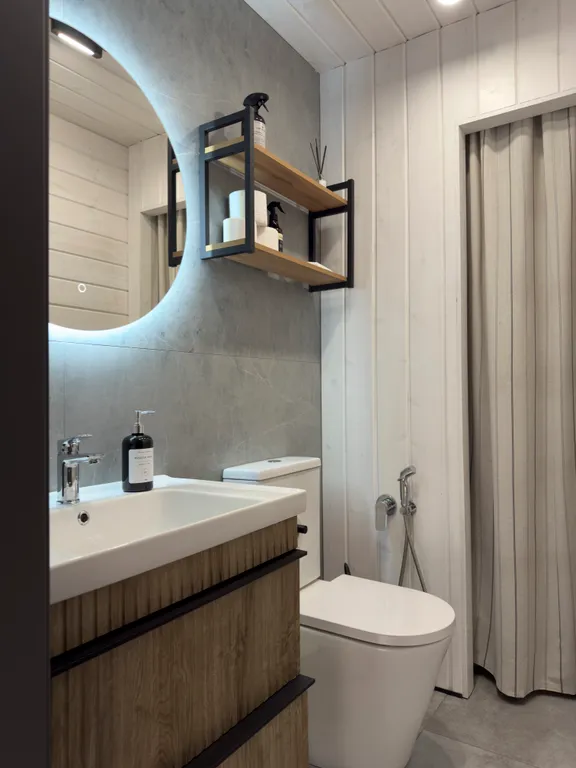 Коттедж Коттедж Новый, тёплый барнхаус с сауной и купелью — Проводник