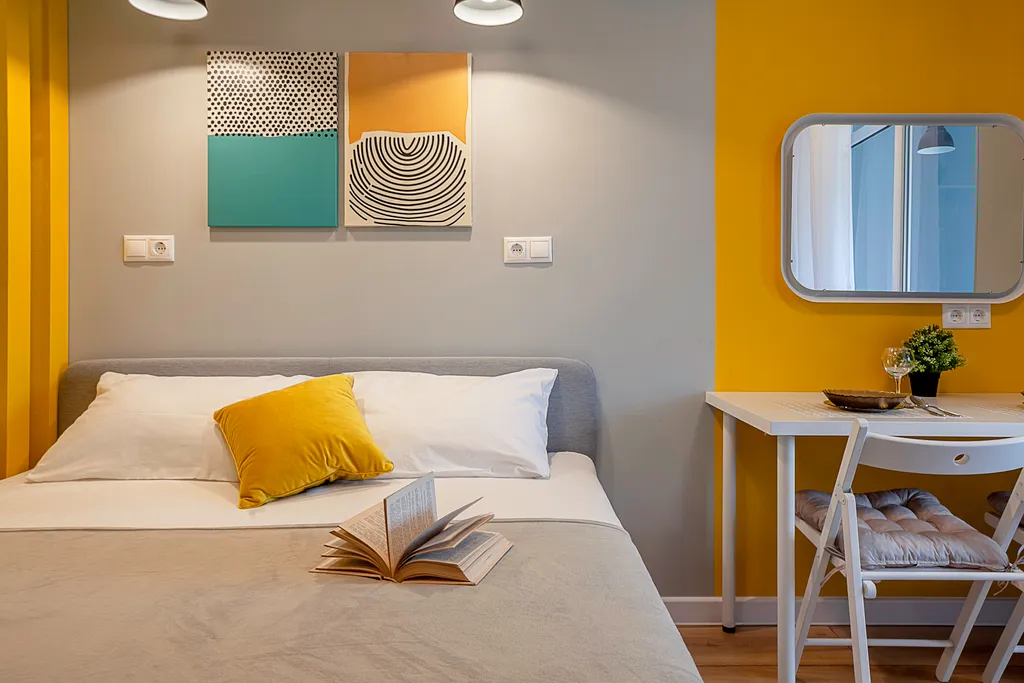 Квартира Квартира Жёлтая студия, оригинальный доступ в санузел — Волгоград