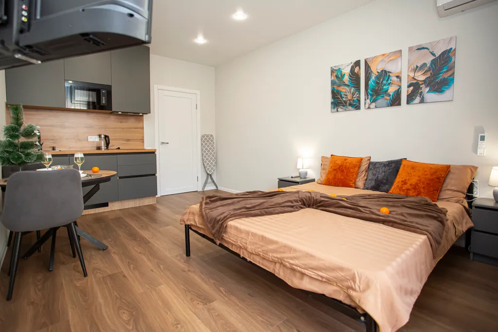 УК Атмосфера Квартира Крем-брюле с видом на горы