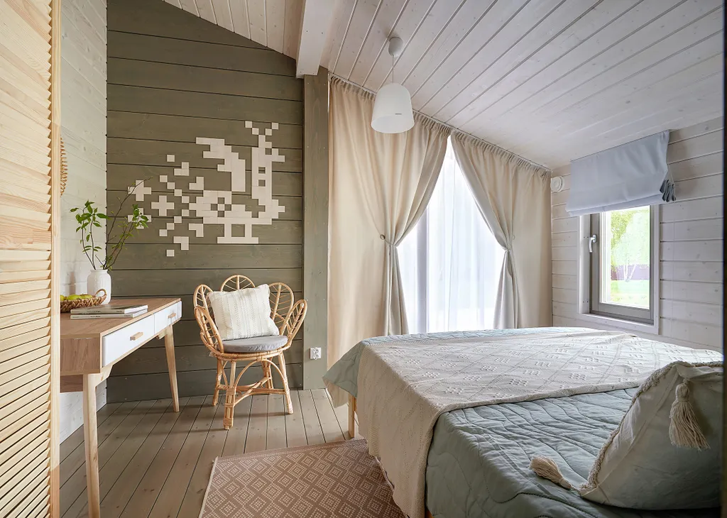 Коттедж Дом с панорамными окнами и печью для семейного отдыха, отдыха с детьми — Семеновское