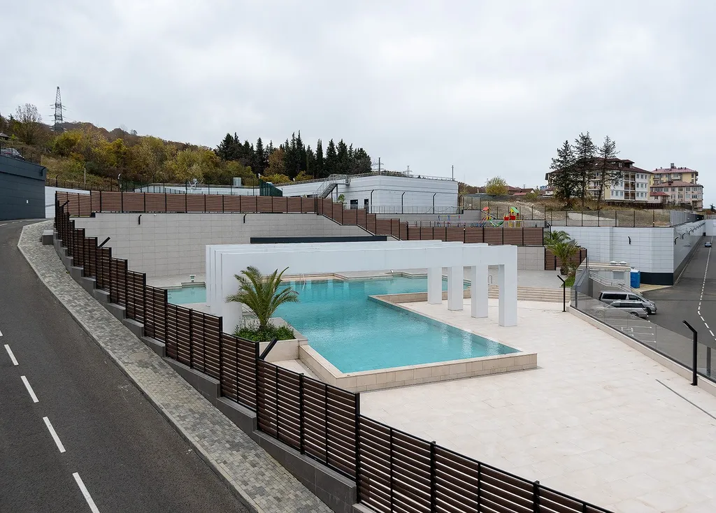 Квартира Квартира ЖК Морская Симфония-2 МореСолнцеАпарт с видом на горы, море и бассейн — Адлер