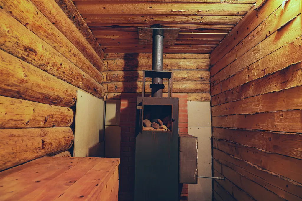 Большой дом с баней рядом с водой