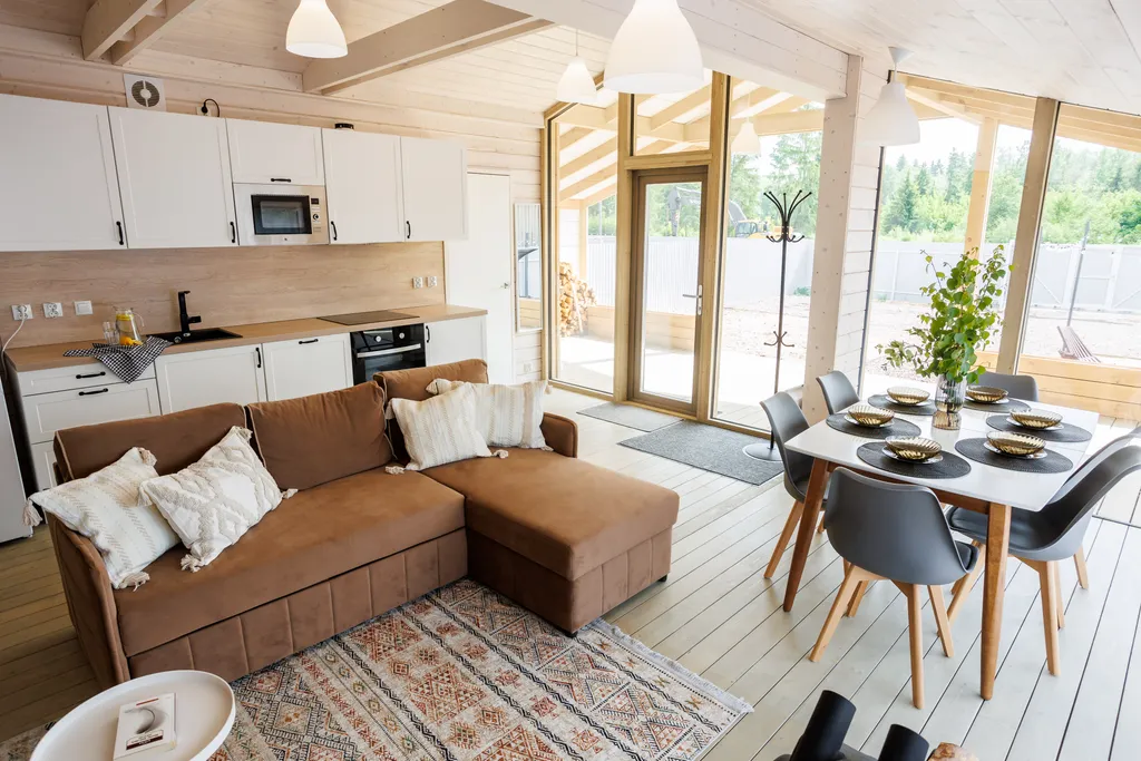 Загородный дом у леса и конюшни