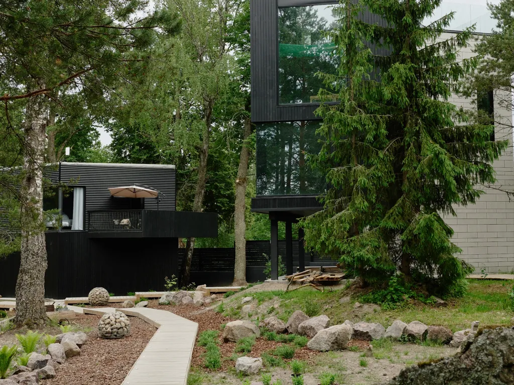 Апартаменты с панорамными окнами с видом на реку Вуокса