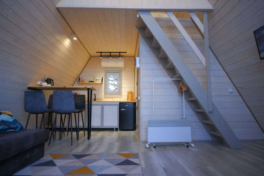 Spa-отдых в гостевом доме в стиле A-frame с отдельным двориком