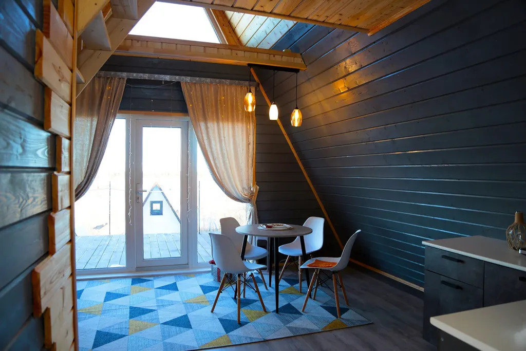 Дом А-фрейм на горе