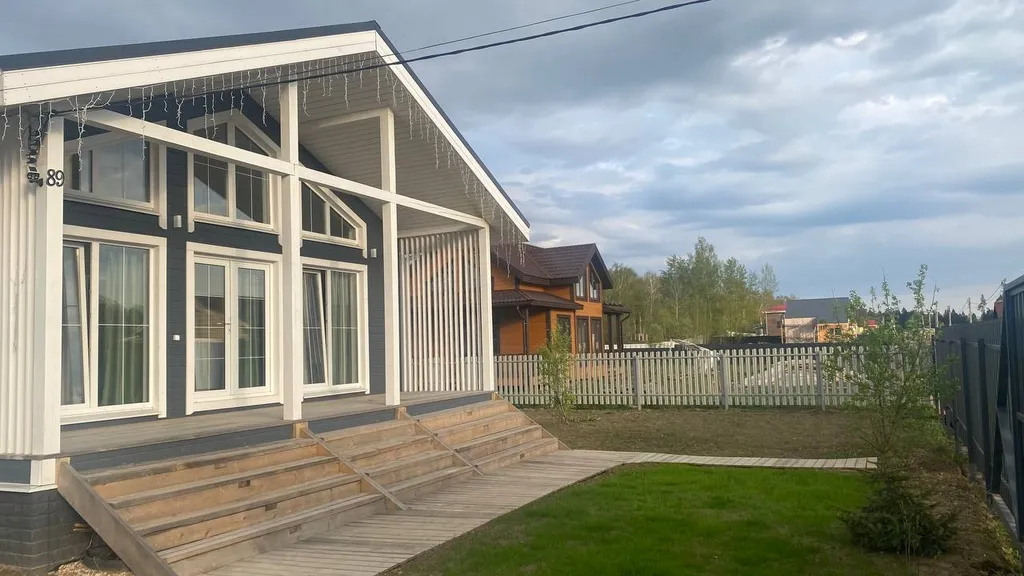 Нoвый уютный дом с баней на дровах