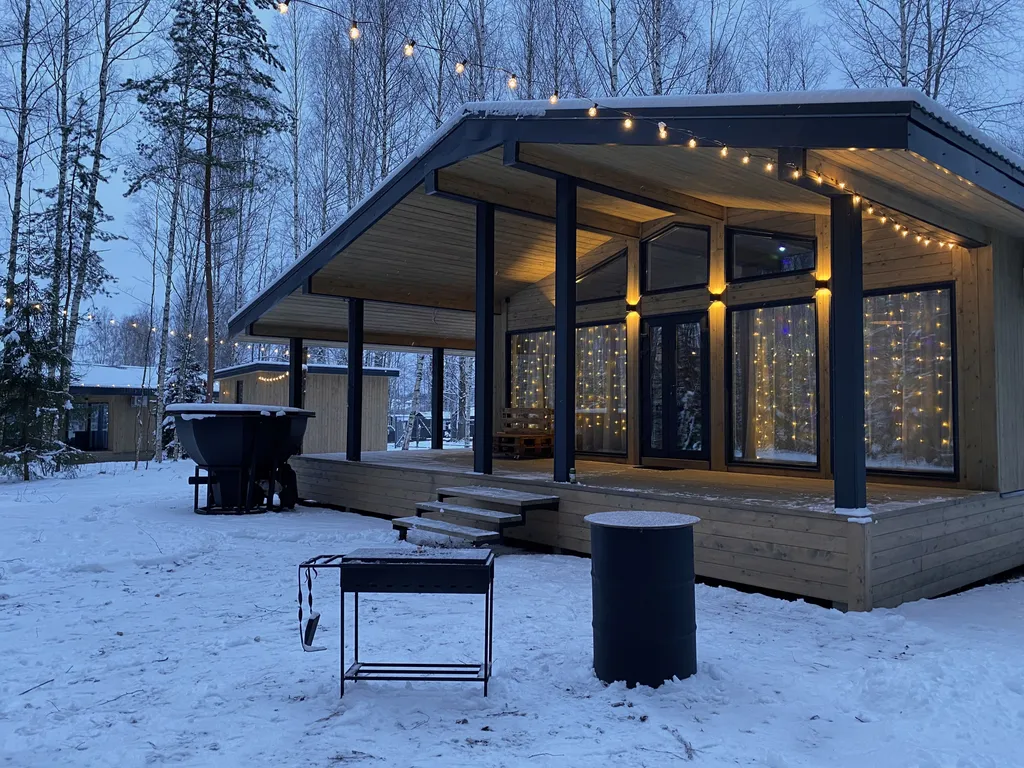 Эко-дом с панорамными окнами #1