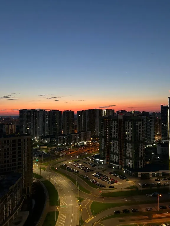 Квартира в новом доме с кондиционером и панорамным видом на город