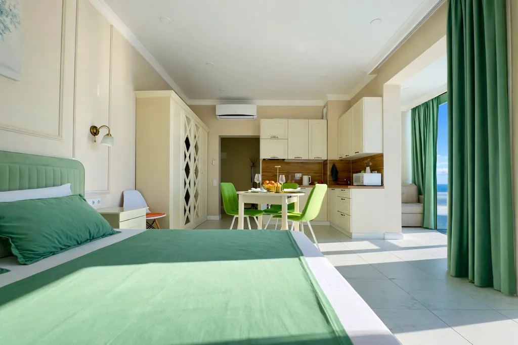 Квартира Квартира Люкс с видом на море и балконом — Лазаревское