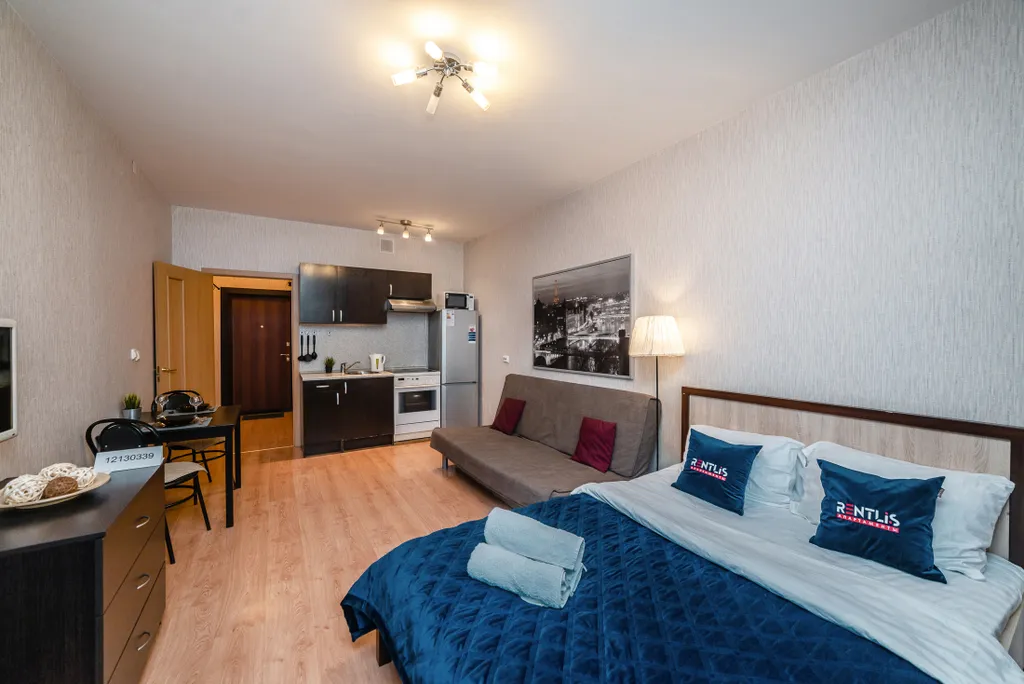 Уютная студия в 20-ти минутах езды от центра