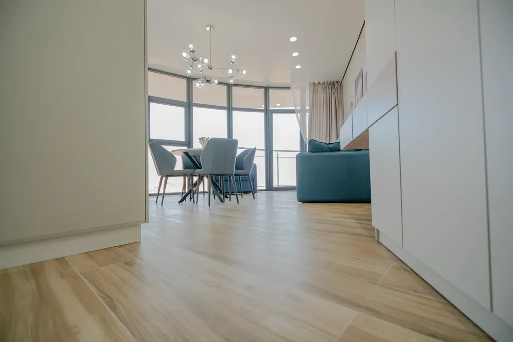 Дизайнерские апартаменты LS-LUX-SOFT BLUE с видом на море и горы