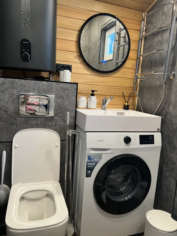 Коттедж Дизайнерский дом в лесу с одной спальней — Шерегеш