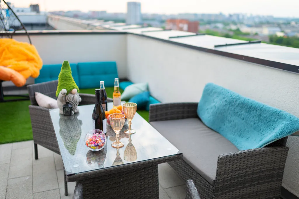 Квартира Квартира Luxe-74 своя терраса на крыше и видом на город, гриль, кокон, 3ТВ 4К — Тюмень