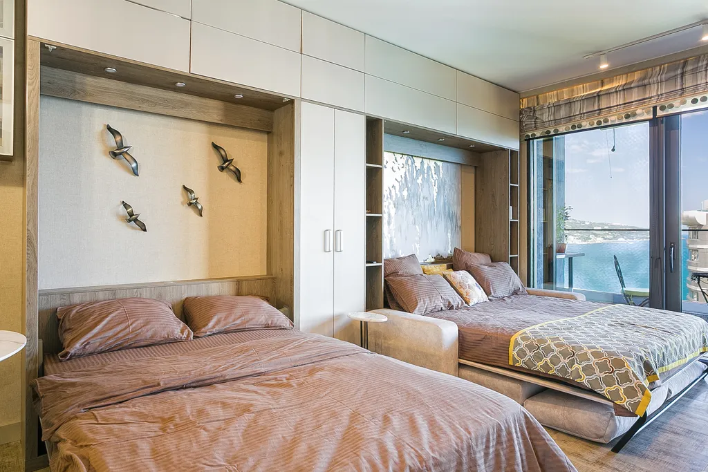 Двухкомнатный апартамент с видом на море с террасой с 2 санузлами