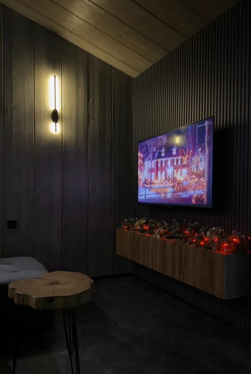 Коттедж Стильный дом в лесу с камином и купелью — Борисово