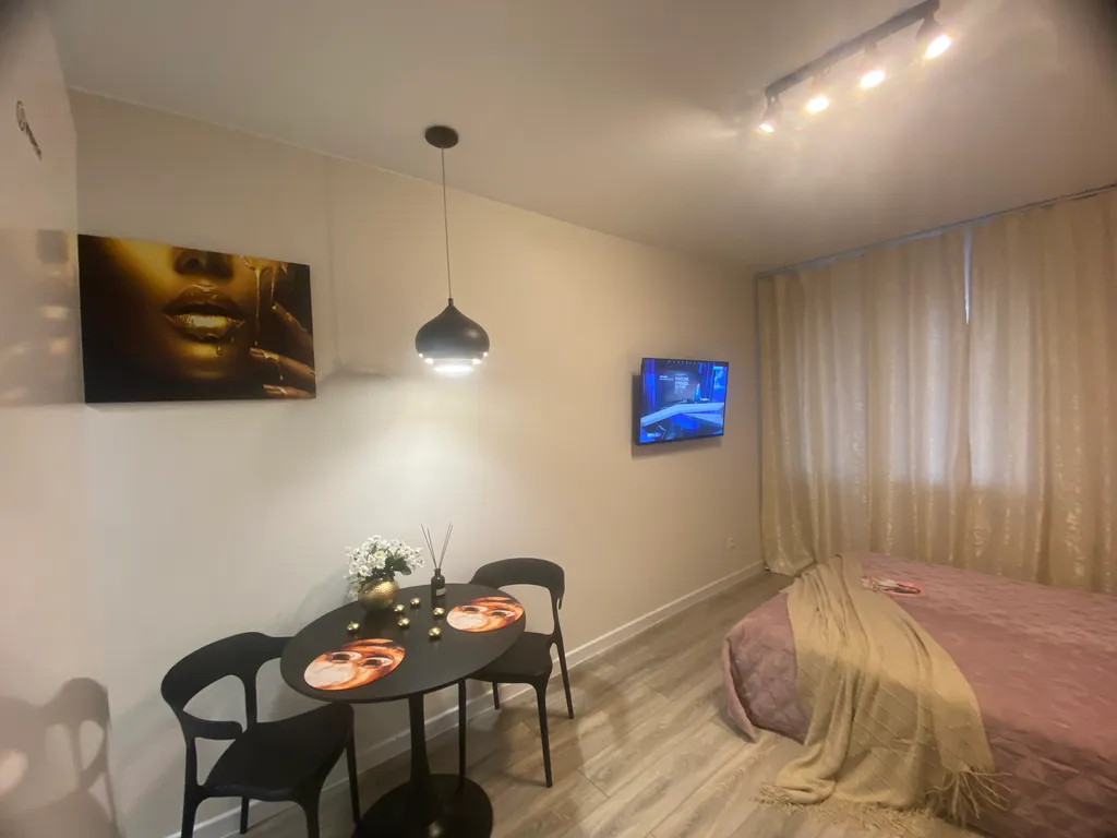 Уютная квартира студия для проведения романтического вечера