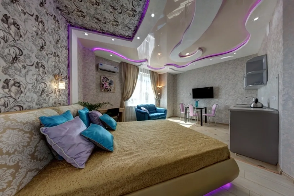 Уютная студия с джакузи и видом на город