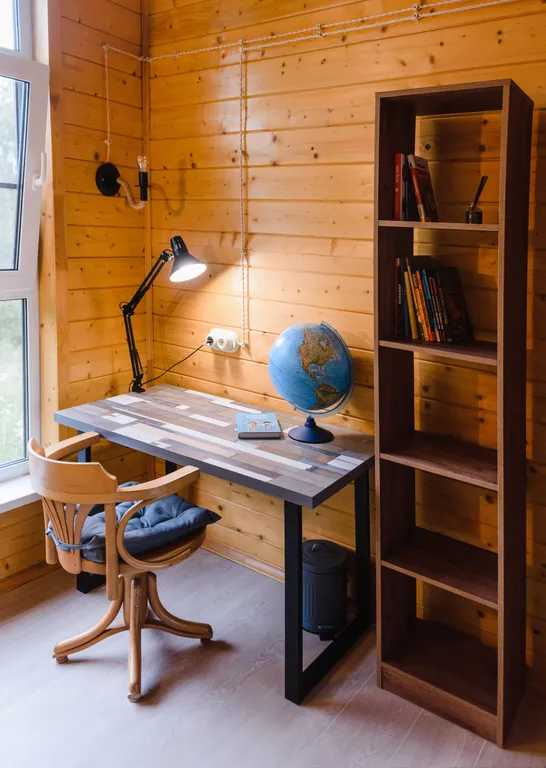 Коттедж с сауной для семейного отдыха в стиле барнхаус