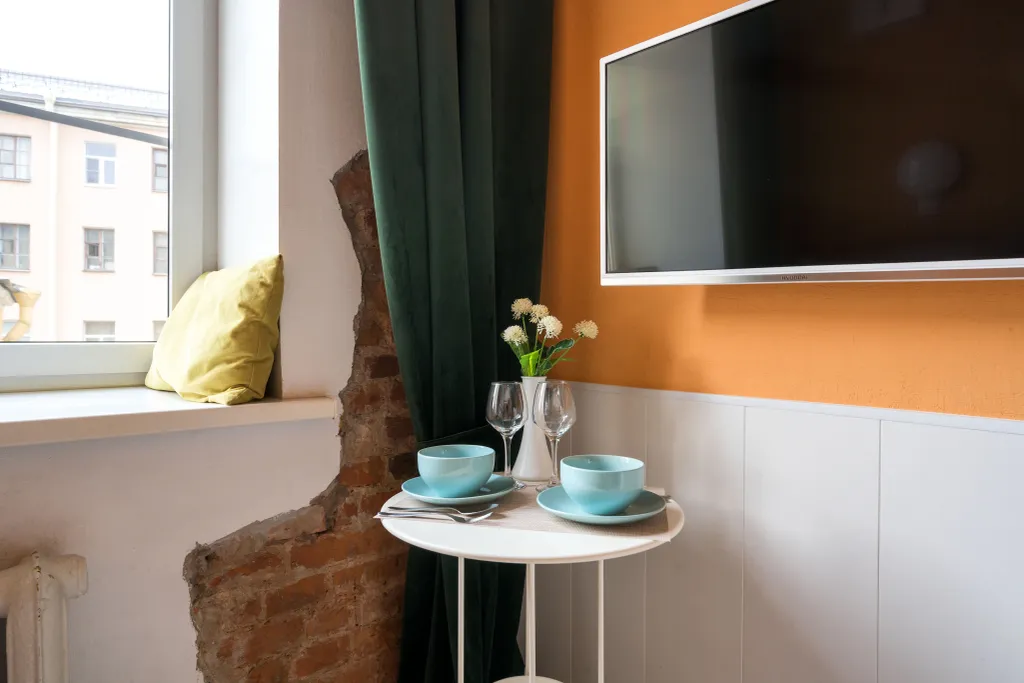 Квартира Квартира Компактная студия  New Horizon Есения в историческом центре Питера — Санкт-Петербург