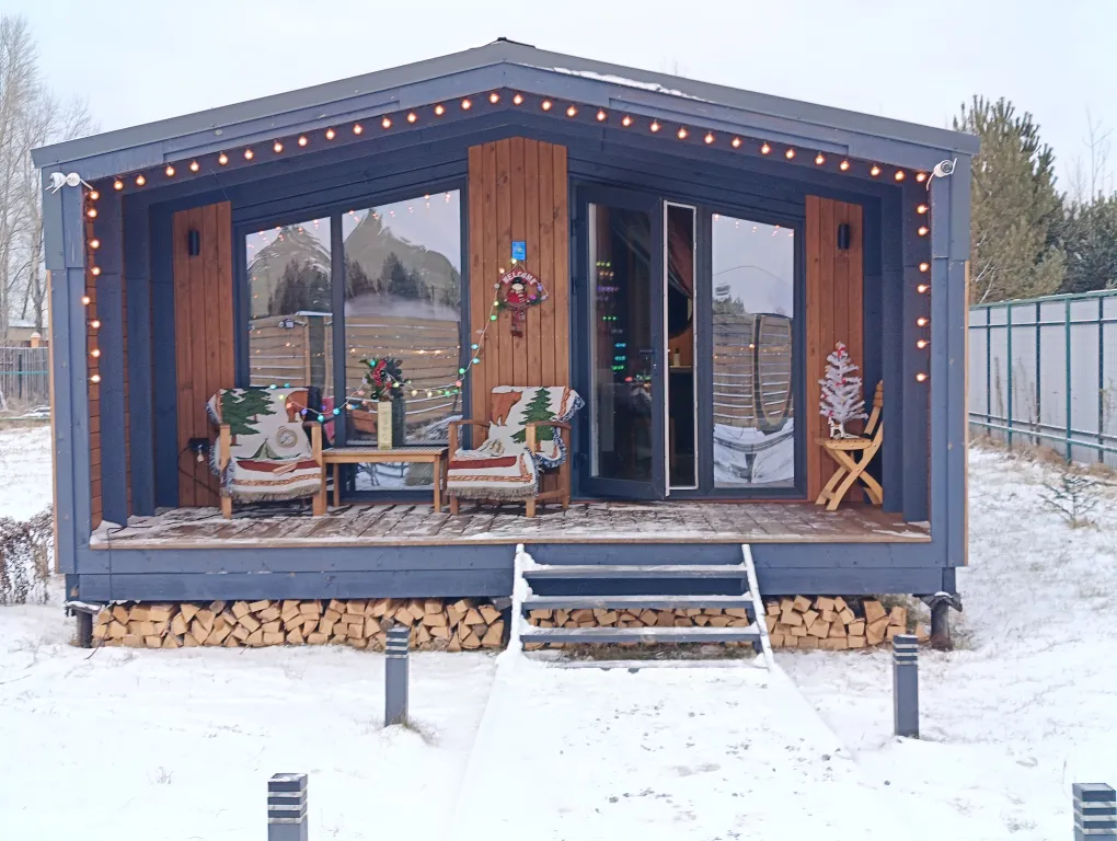 БарнОтдых с купелью, рядом лес и река