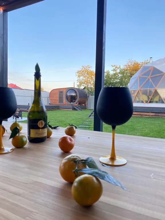 Дом-купол в загородном комплексе