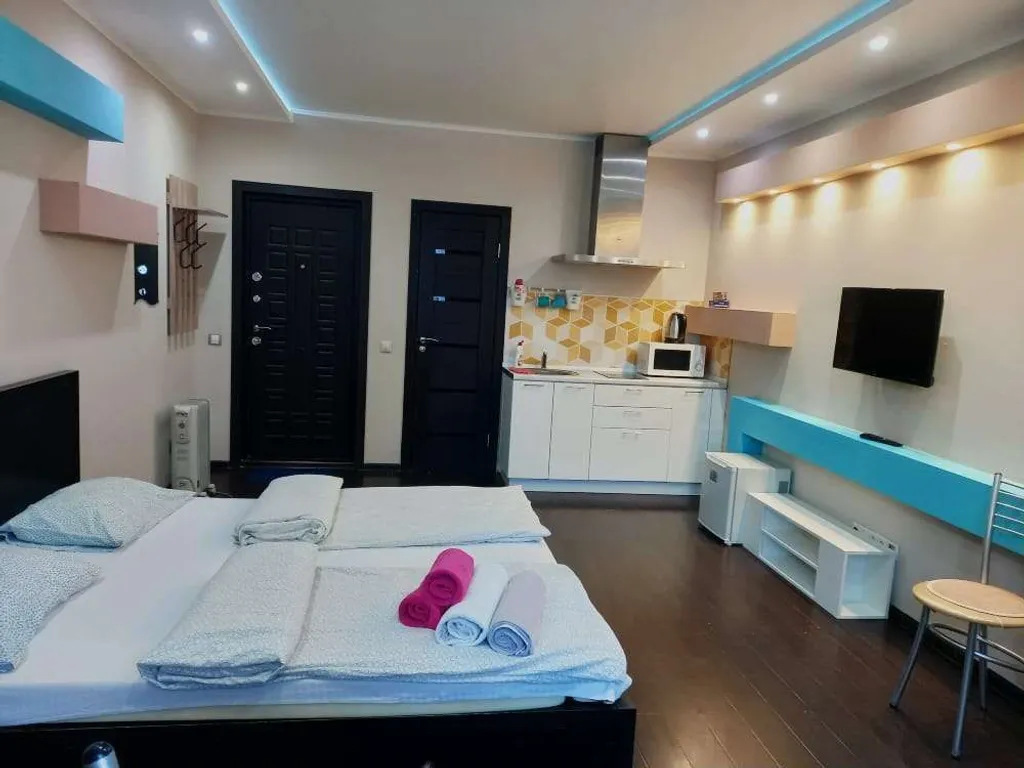 Студия со свежим ремонтом