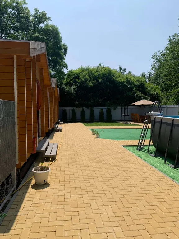 Дом с русской баней, банным чаном, бассейном