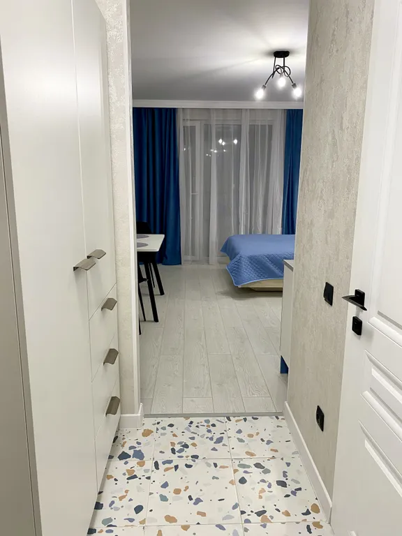 Квартира Квартира Шикарная студия с большим ТВ и панорамными окнами — Шушары