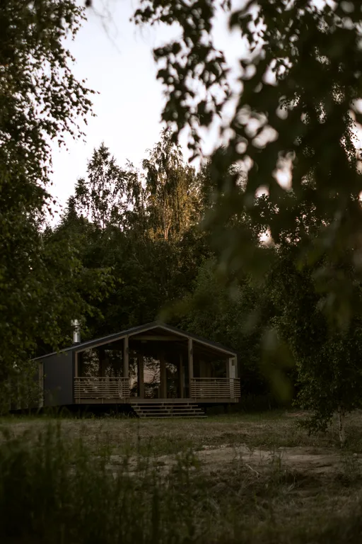 Коттедж Дом в лесу на берегу озера — Плодовое