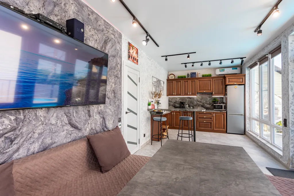 Дом для отдыха с бассейном и банным комплексом