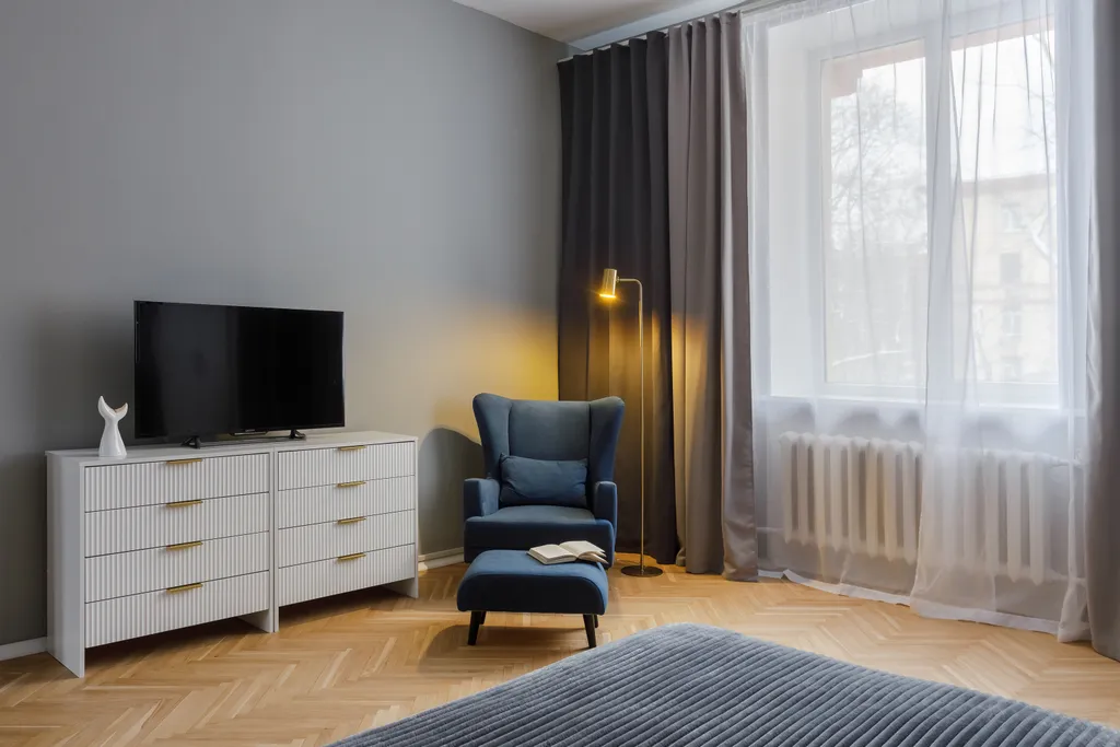 Квартира Сталинская трехкомнатная квартира Синий Кит — Москва