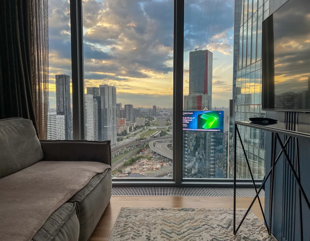 Квартира Квартира Синий Красавчик на 30 этаже Москва-Сити — Москва