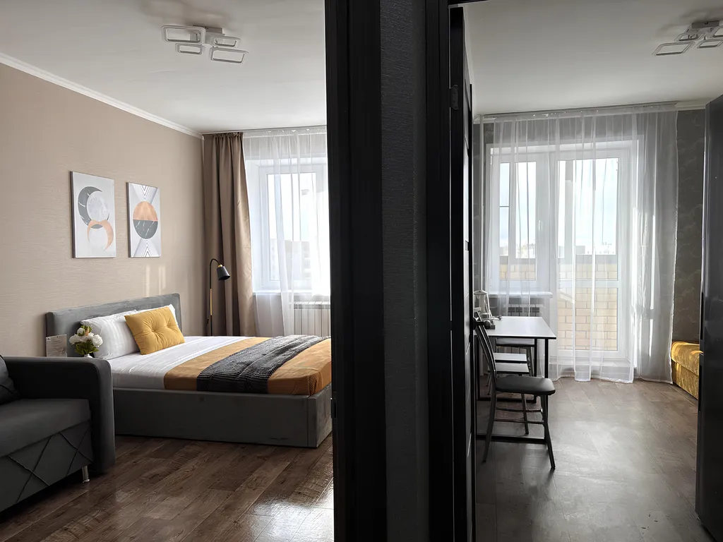 Комфортабельная семейная евродвушка в центре до 6 гостей