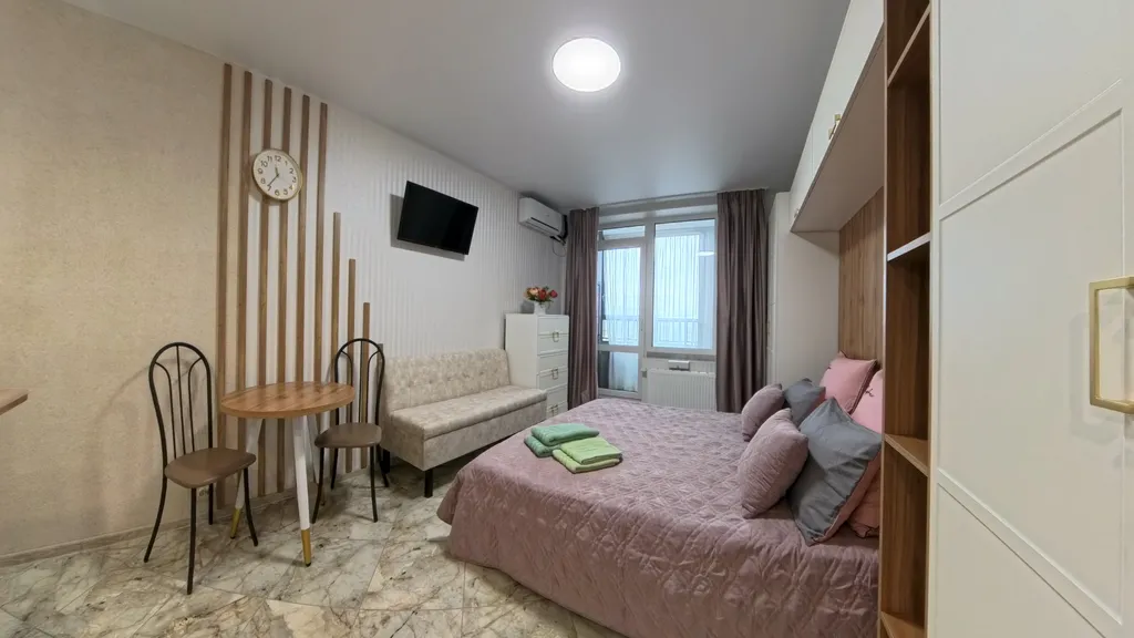 Стильная новая студия для комфортного отдыха