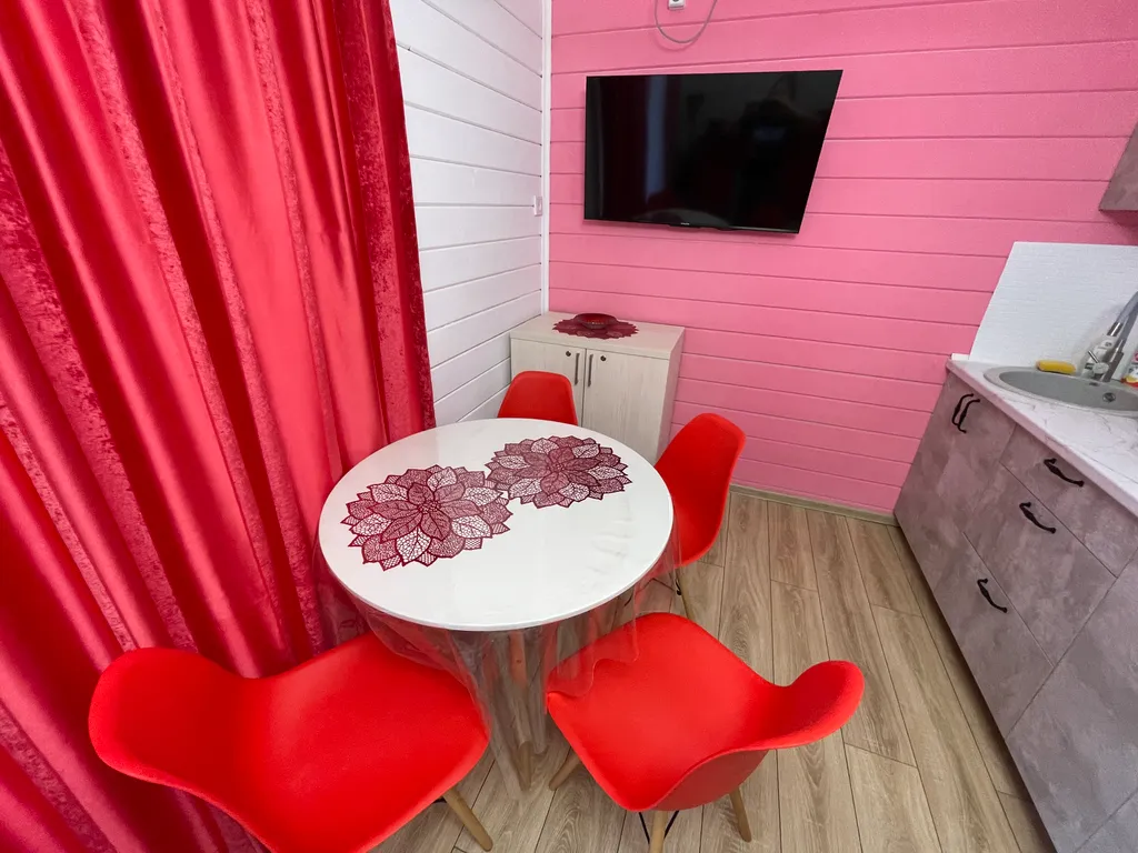 Эко дом под ключ на море на 4 человека, красный бархат