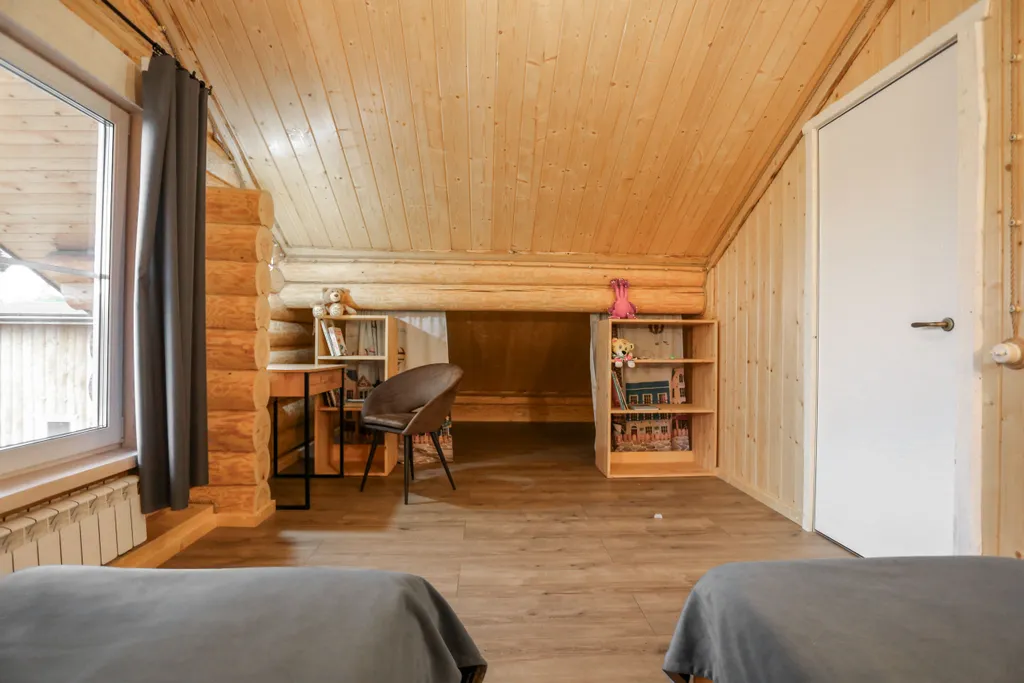 Двухэтажный деревянный коттедж в Усадьбе скульптора Эрьзи