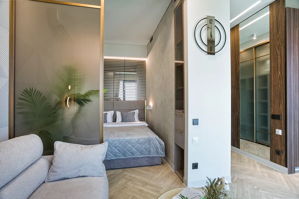 Студия с террасой и видом на море в скай плаза 3